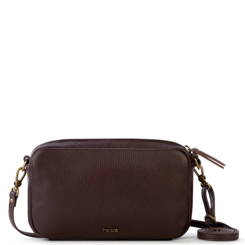 The Sak Cora Brown Leather Crossbody Purse